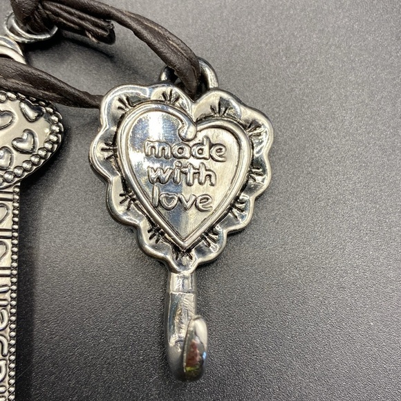 4pc Mini Hearts Measuring Spoon Set GANZ Dash Pinch & Smidgen With Hook - Picture 4 of 7